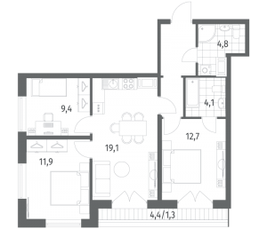 планировка, фото №1