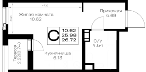 планировка, фото №1