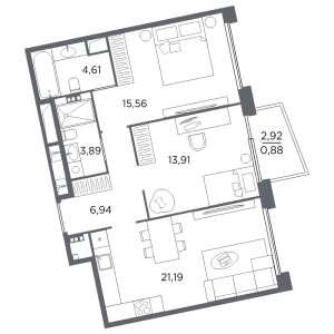 планировка, фото №1