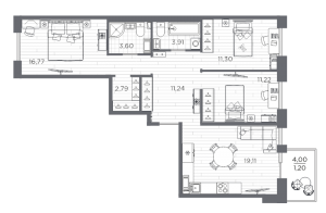 планировка, фото №1