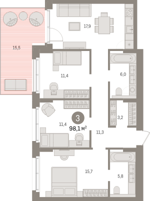 планировка, фото №1