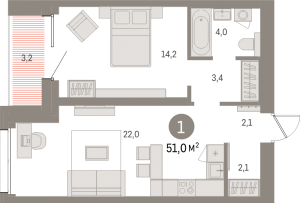 планировка, фото №1