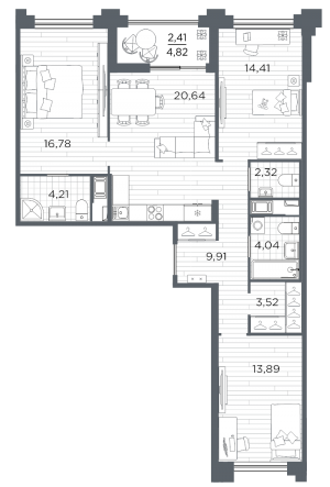 планировка, фото №1