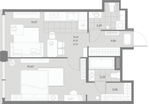 планировка, фото №1