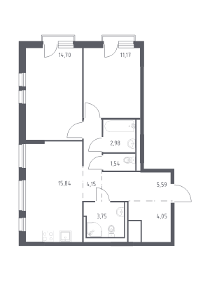 планировка, фото №1