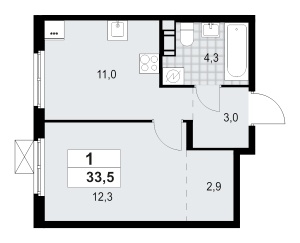 планировка, фото №1