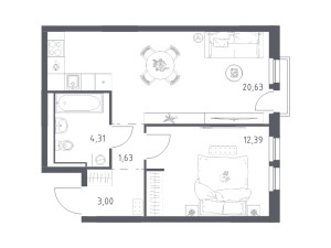 планировка, фото №1