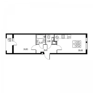 планировка, фото №1