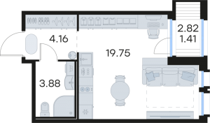 планировка, фото №1