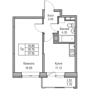 планировка, фото №1