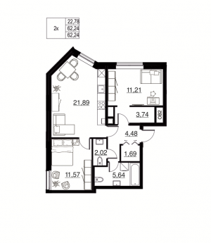 планировка, фото №1