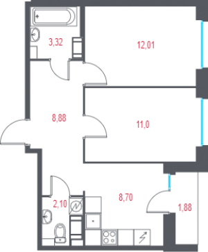 планировка, фото №1