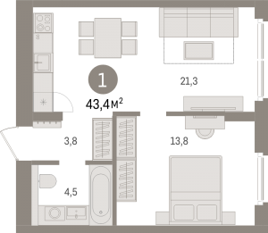 планировка, фото №1