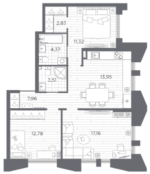 планировка, фото №1