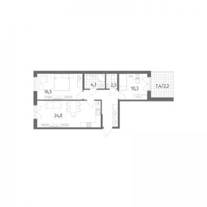 планировка, фото №1