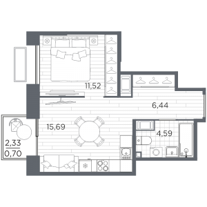 планировка, фото №1