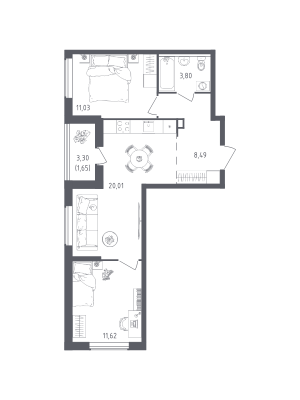 планировка, фото №1