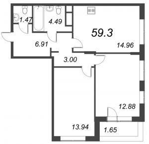 планировка, фото №1