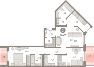 планировка, фото №1