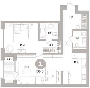 планировка, фото №1