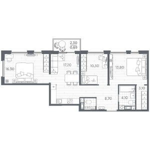 планировка, фото №1