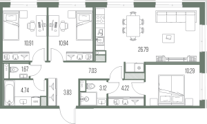 планировка, фото №1