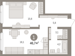 планировка, фото №1