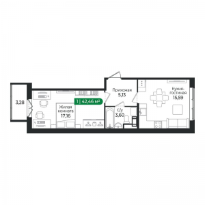 планировка, фото №1