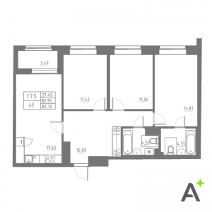 планировка, фото №1