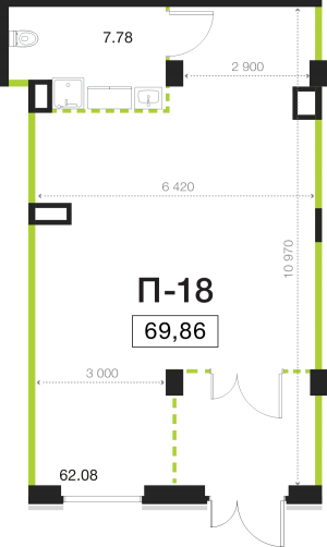 планировка, фото №1