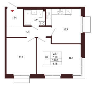 планировка, фото №1