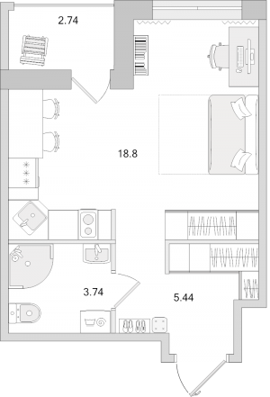 планировка, фото №1