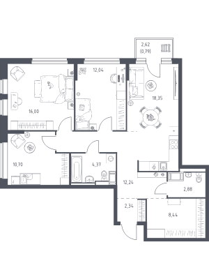 планировка, фото №1