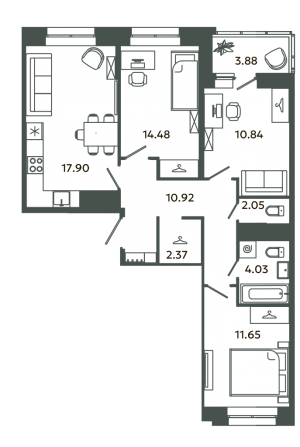 планировка, фото №1