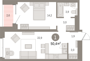 планировка, фото №1