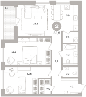 планировка, фото №1