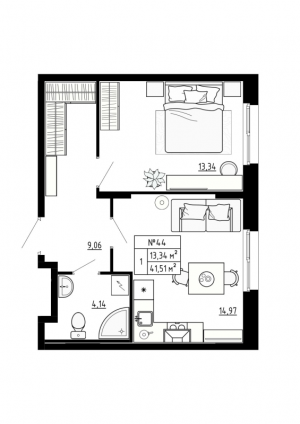 планировка, фото №1