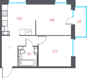 планировка, фото №1