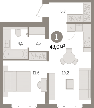 планировка, фото №1
