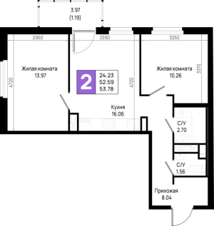 планировка, фото №1