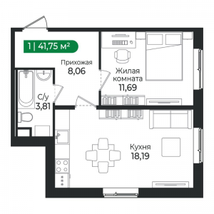 планировка, фото №1