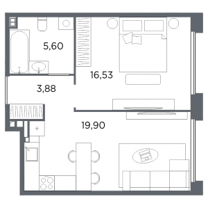 планировка, фото №1