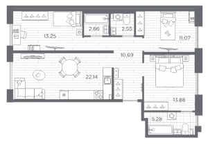 планировка, фото №1