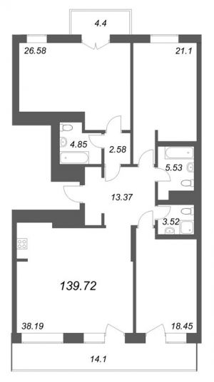 планировка, фото №1