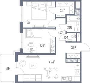 планировка, фото №1