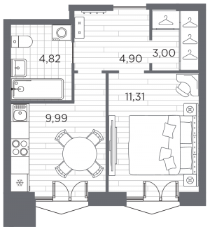 планировка, фото №1