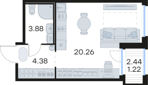 планировка, фото №1