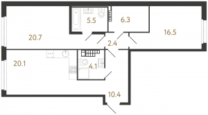 планировка, фото №1