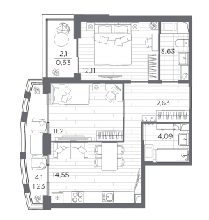 планировка, фото №1