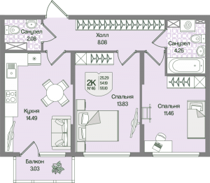 планировка, фото №1